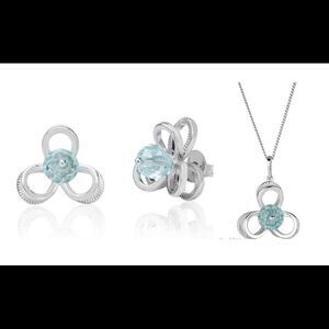 Swarovski authentic crystals White Rhodium Plated